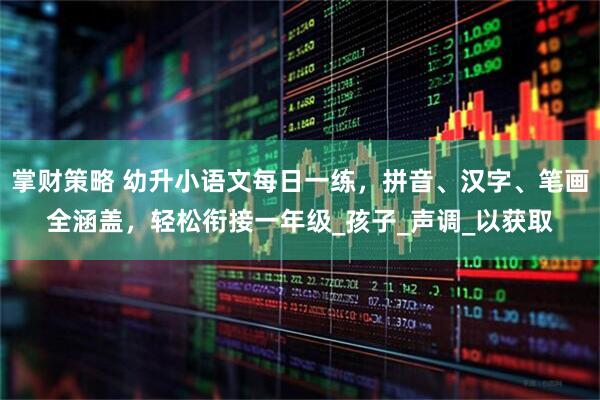 掌财策略 幼升小语文每日一练，拼音、汉字、笔画全涵盖，轻松衔接一年级_孩子_声调_以获取