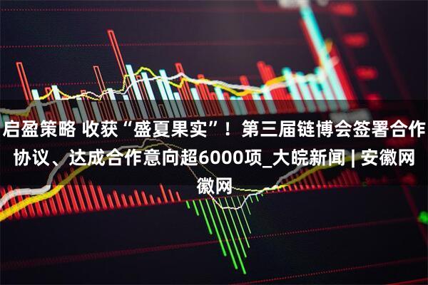 启盈策略 收获“盛夏果实”！第三届链博会签署合作协议、达成合作意向超6000项_大皖新闻 | 安徽网